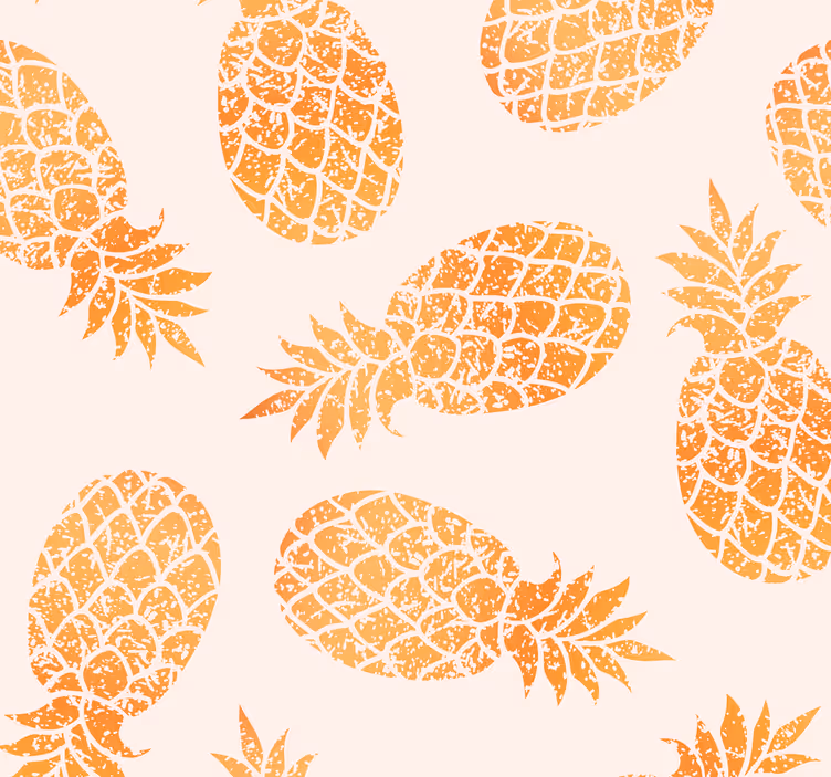 Papel tapiz cocina patrón de frutas tropicales - TenVinilo