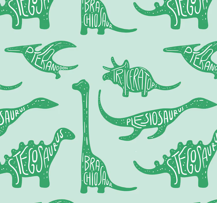 Papel tapiz dinosaurios sala de juegos de dinosaurios - TenVinilo