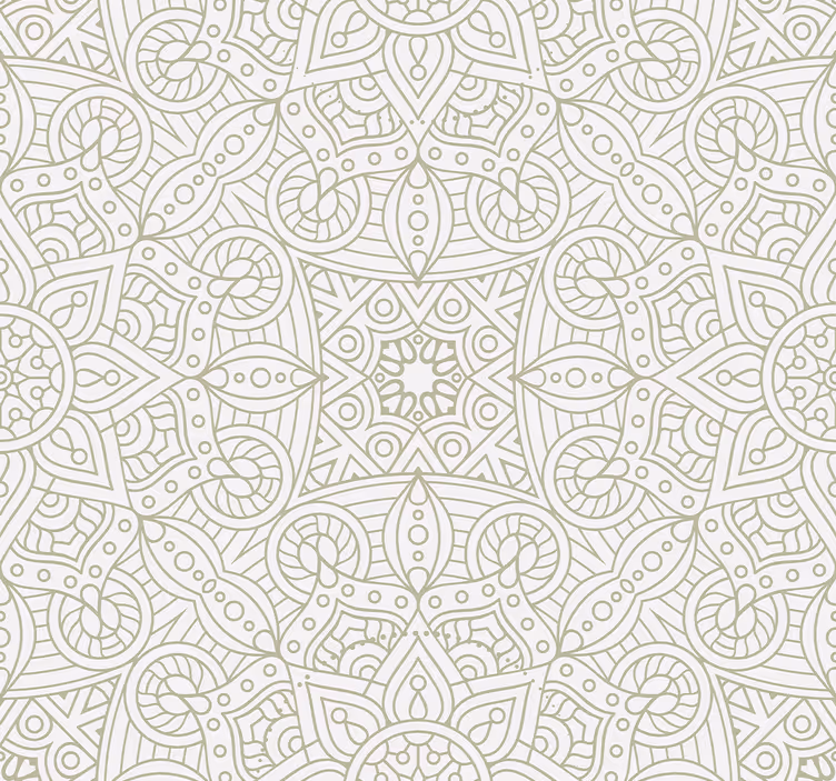 Papel tapiz ornamental mandalas geométricas - TenVinilo
