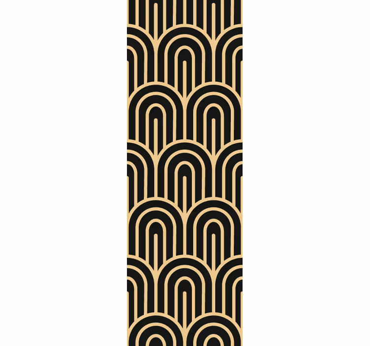Papel pintado azulejos Patrones deco de oro - TenVinilo