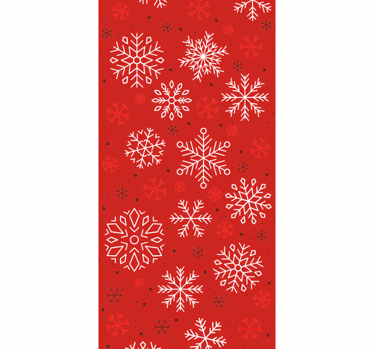 Papel tapiz navidad copos de nieve estacionales - TenVinilo