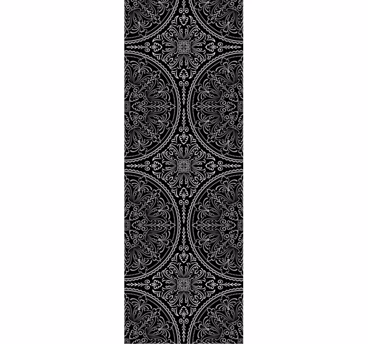 Papel pintado floral Adorno de estilo zentangle - TenVinilo