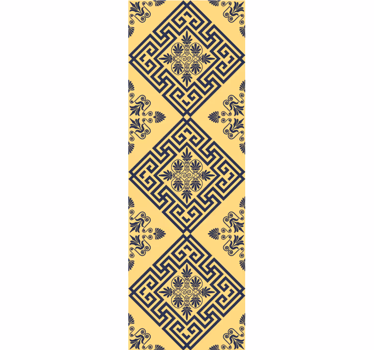 Papel tapiz azulejos mosaico geométrico - TenVinilo