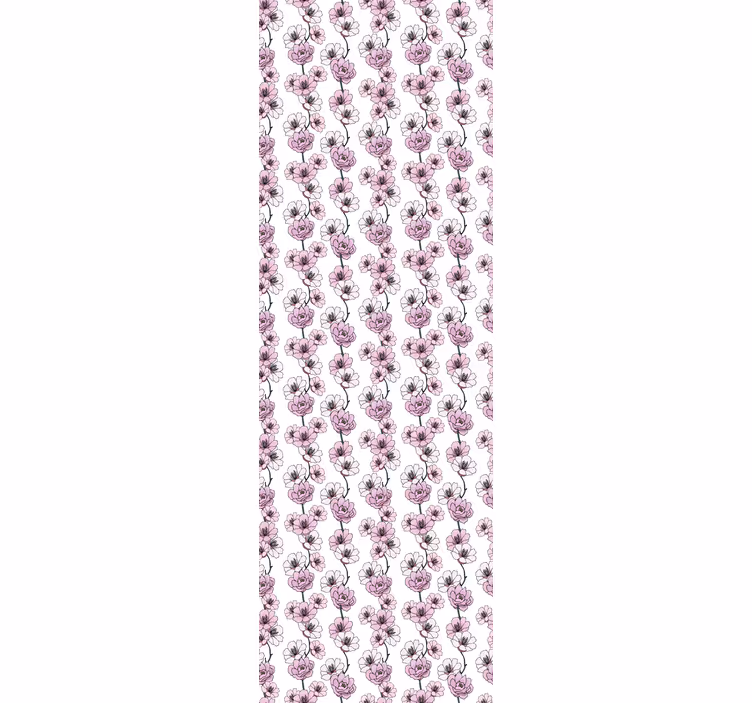 Papel tapiz flores flores florales - TenVinilo