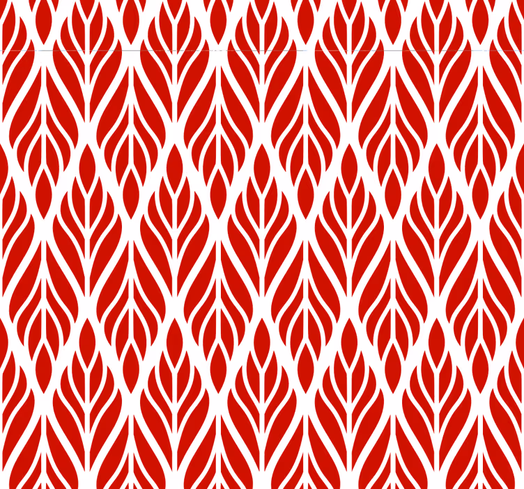 Papel pintado naturaleza Hoja roja - TenVinilo