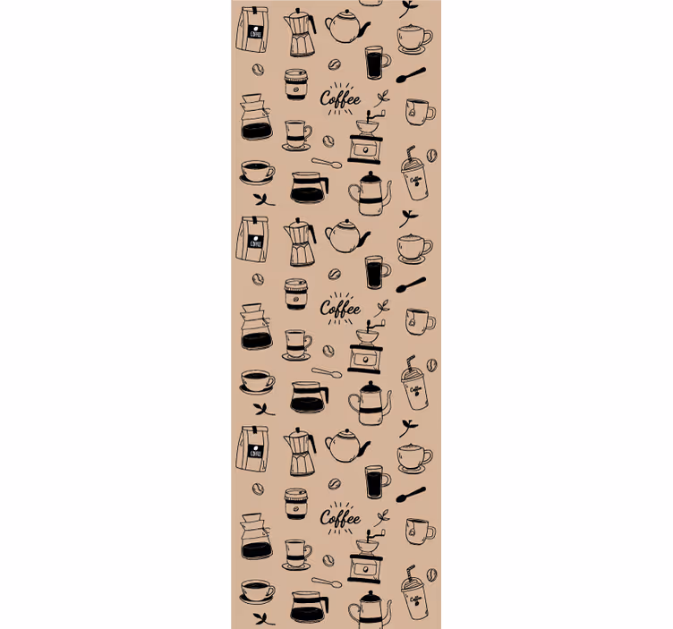 Papel tapiz cocina motivo de cafe - TenVinilo