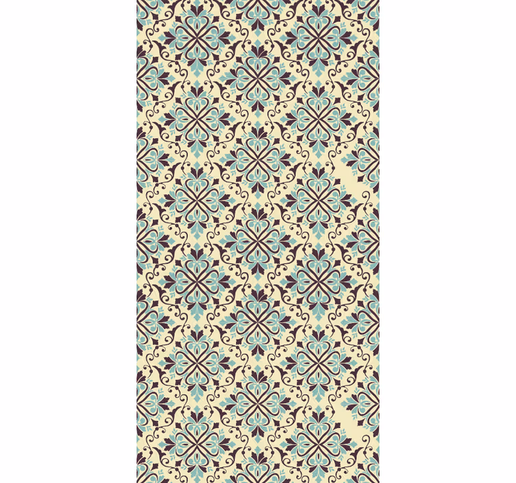 Papel tapiz azulejos diseño de azulejos adornados - TenVinilo