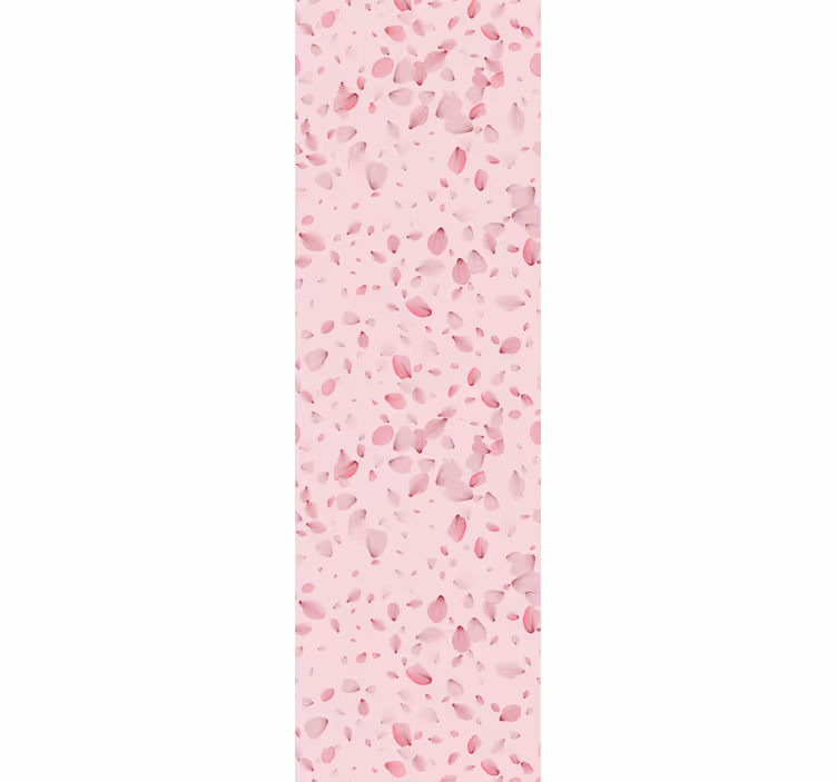 Papel tapiz rosa cascada de pétalos rosados - TenVinilo
