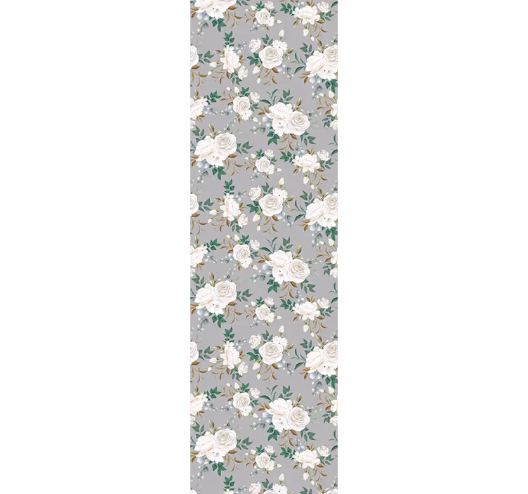 Papel tapiz flores panel de elegancia floral - TenVinilo