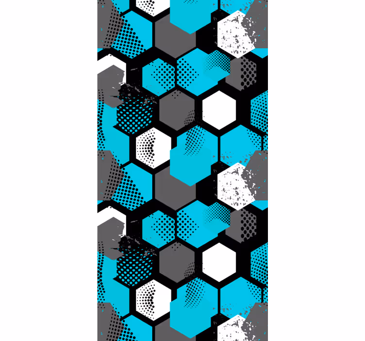 Papel tapiz geométrico hexágonos geométricos - TenVinilo