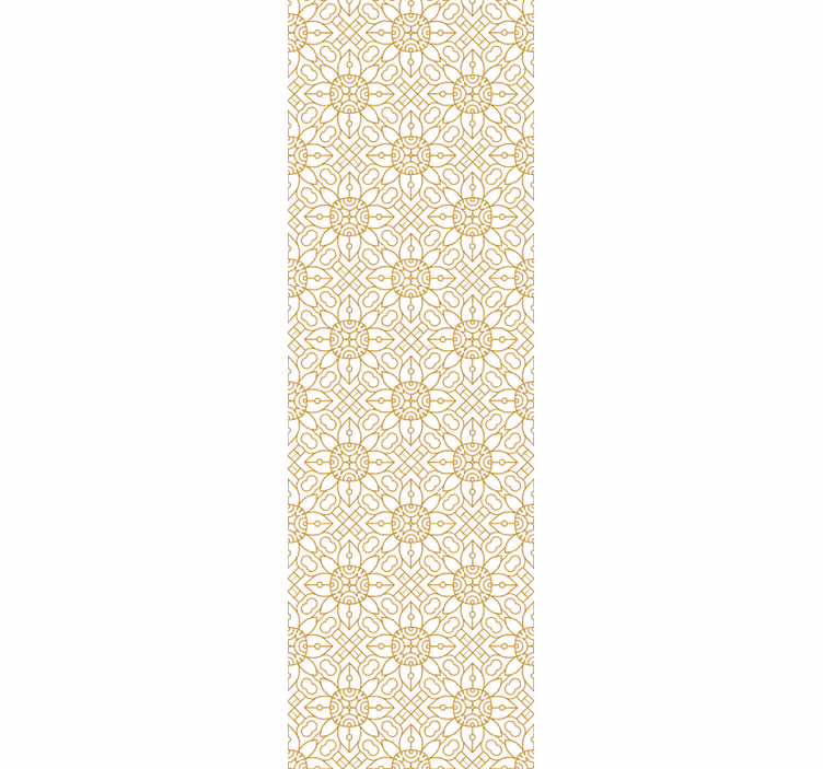 Papel tapiz para sala patrón de mosaico intrincado - TenVinilo