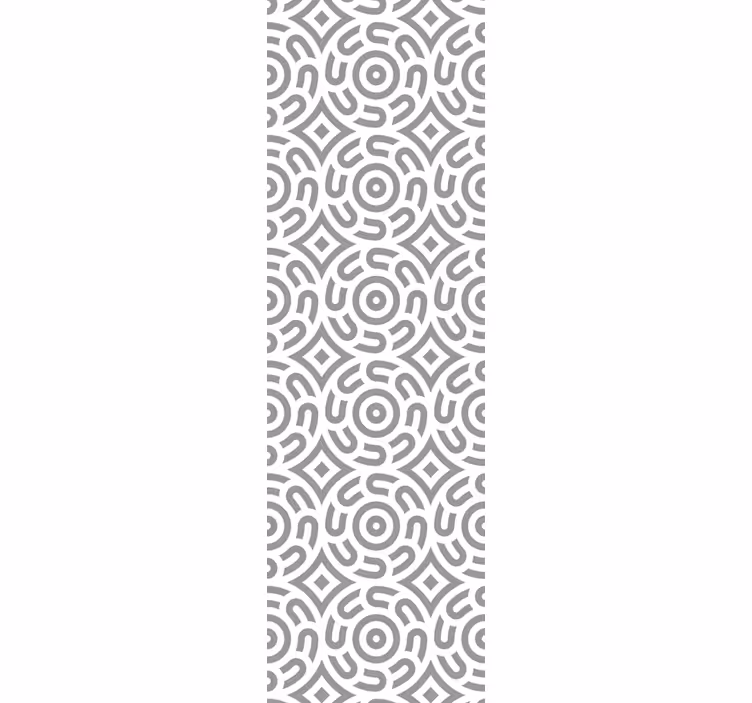 Papel pintado despacho Patrón geométrico blanco con círculos - TenVinilo