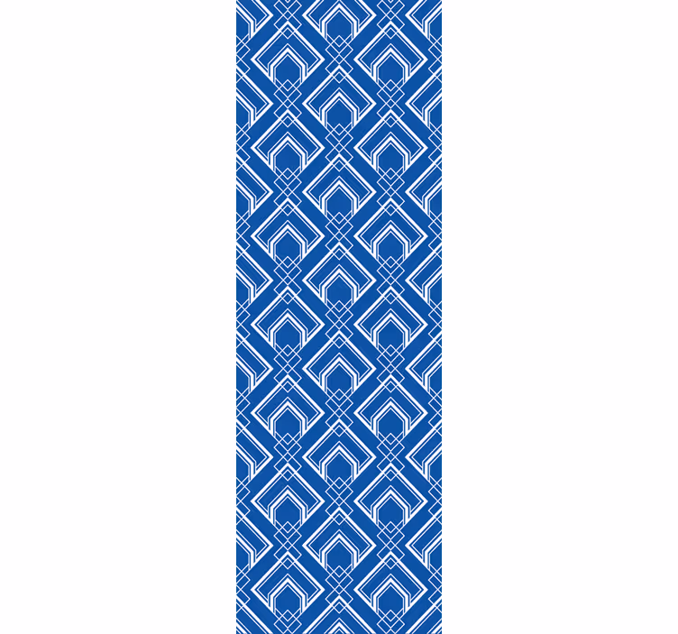 Papel tapiz geométrico patrón geométrico azul - TenVinilo