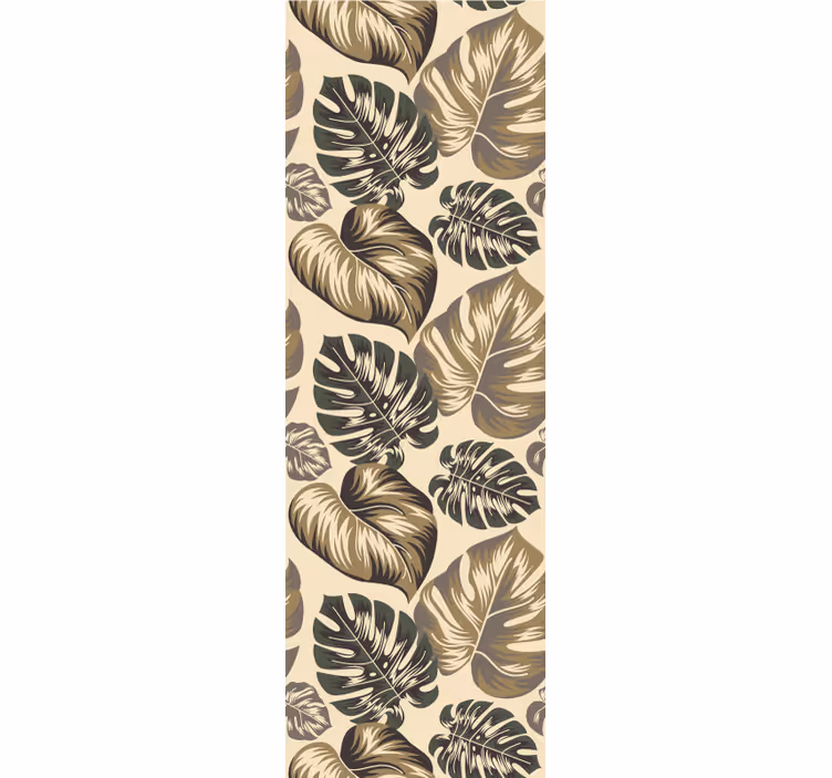 Papel pintado naturaleza Hojas marrones - TenVinilo