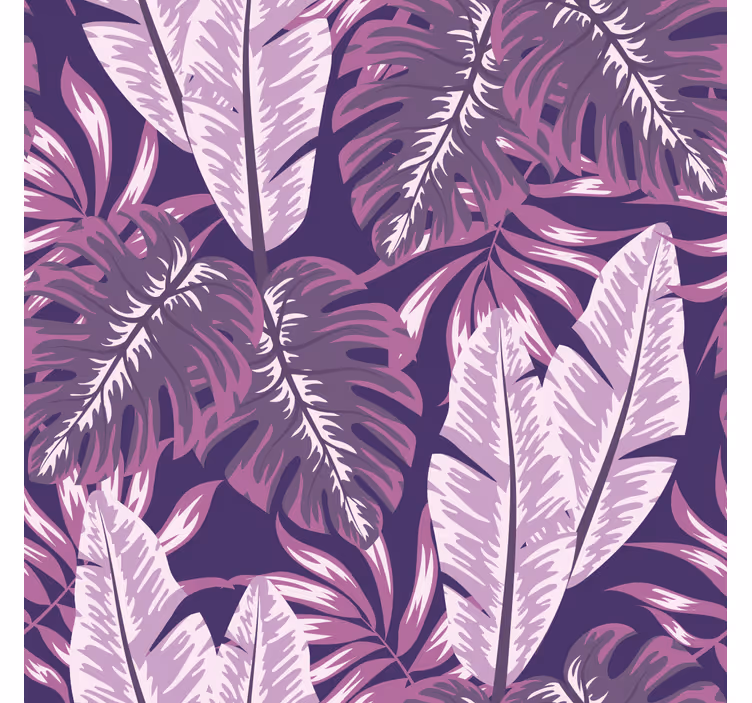 Papel pintado flores Maranta morada - TenVinilo