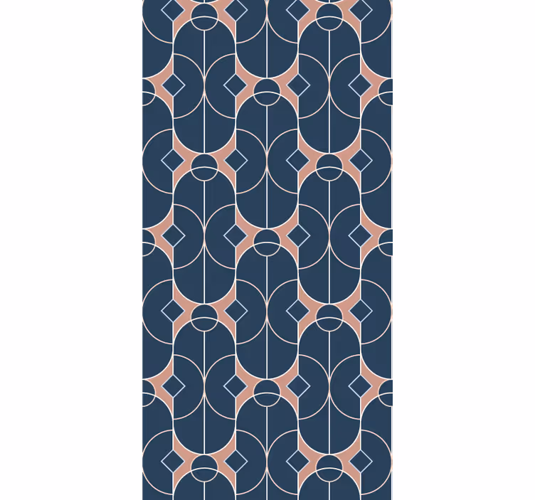 Papel tapiz geométrico patrón de cadena geométrica - TenVinilo