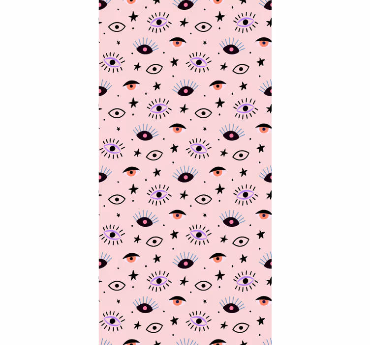 Papel tapiz arte motivos de ojos eclécticos - TenVinilo