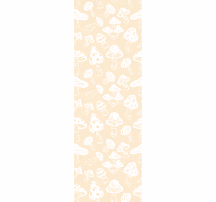 Papel tapiz animales bocetos de hongos - TenVinilo