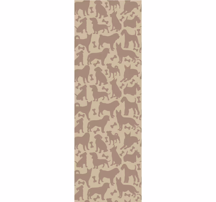 Papel tapiz perros motivos felinos - TenVinilo