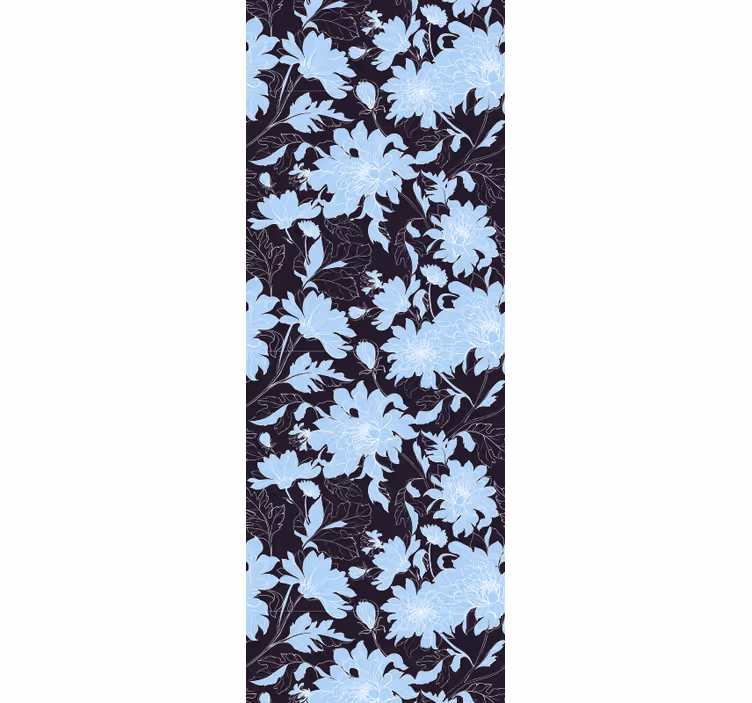 Papel tapiz flores patrón de acento floral - TenVinilo