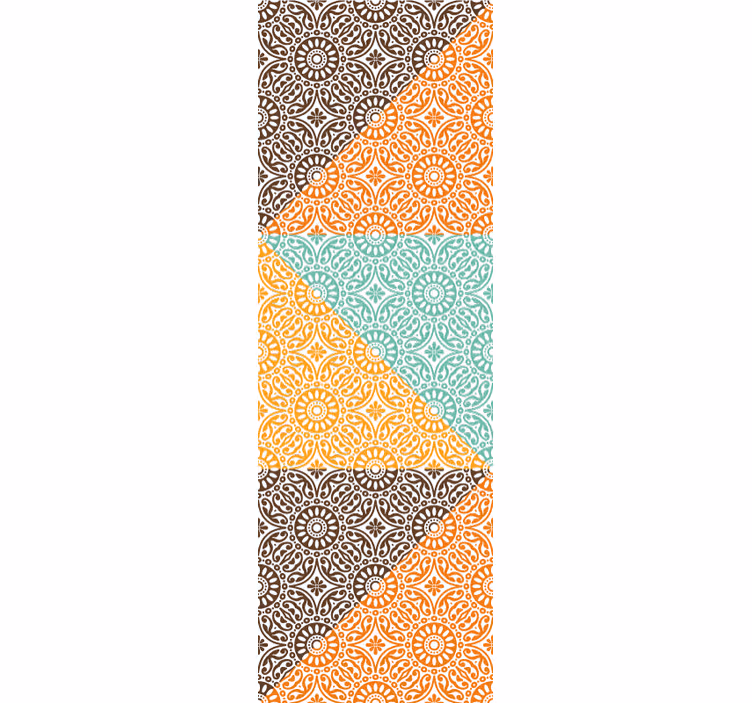 Papel pintado retro Mandala hippie psicodélico - TenVinilo