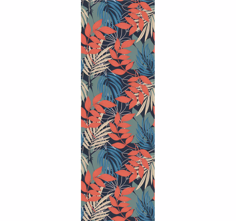 Papel pintado floral Moderno y elegante patrón de fauna y flora. - TenVinilo