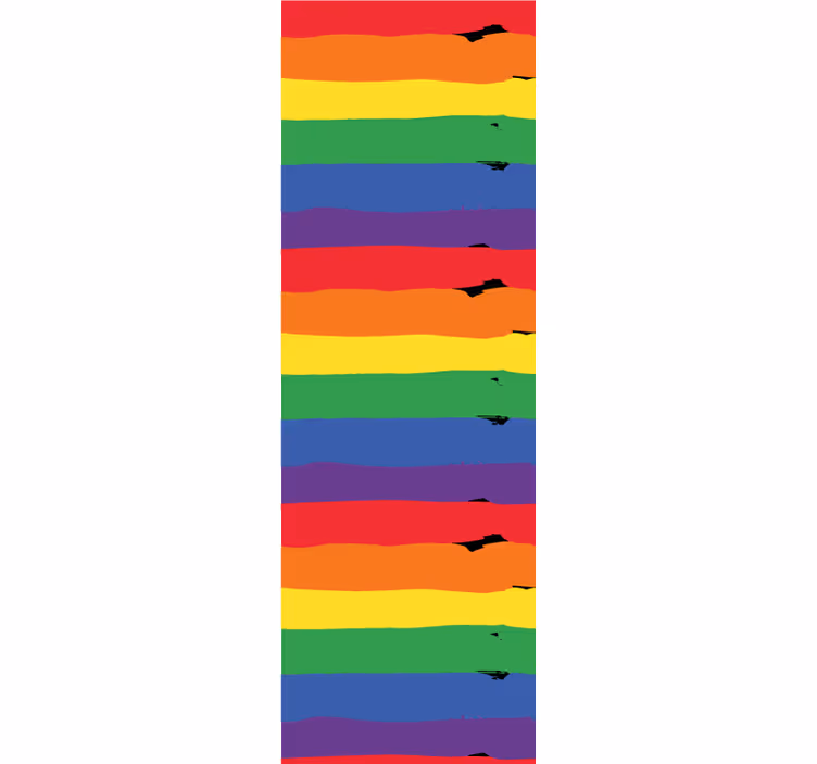 Papel pintado salón Bandera del día del orgullo de acuarela - TenVinilo