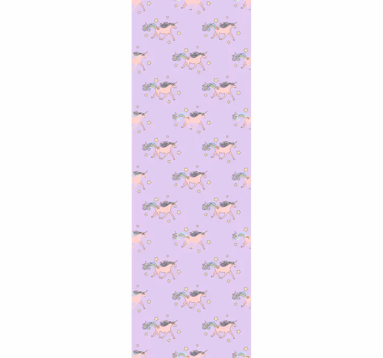 Papel tapiz animales vibraciones de fantasía de unicornio - TenVinilo