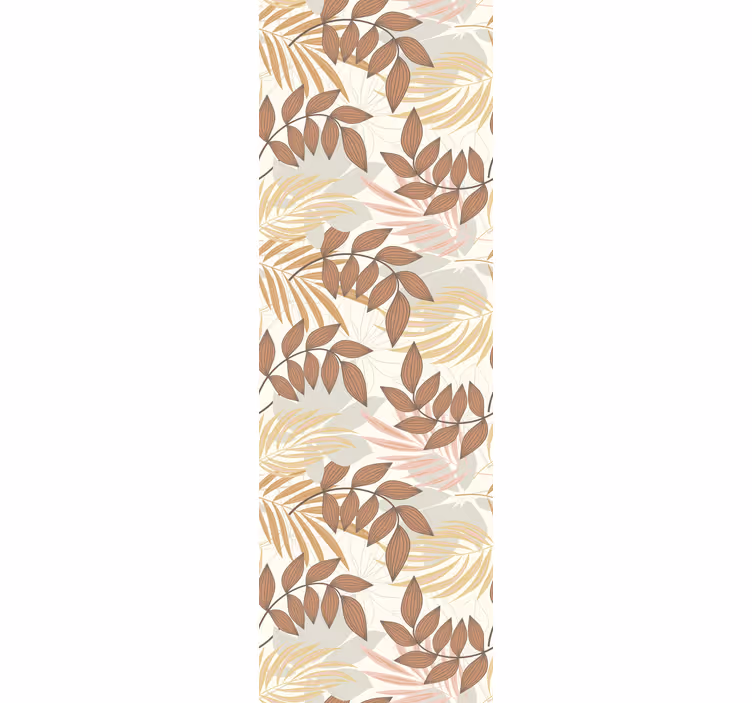 Papel tapiz hojas diseño con motivos de follaje - TenVinilo