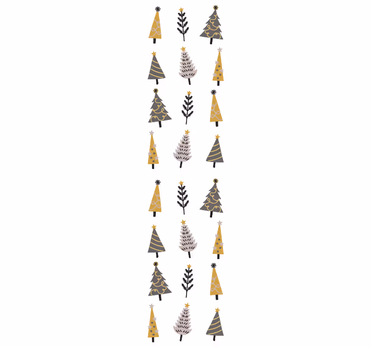 Papel tapiz navidad patrón de árbol de vacaciones - TenVinilo