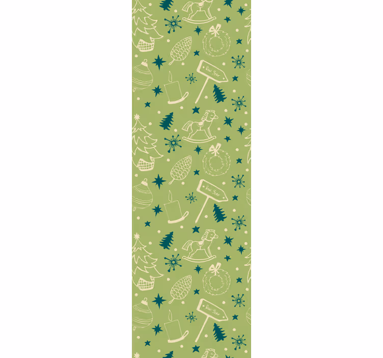 Papel tapiz navidad motivos festivos - TenVinilo