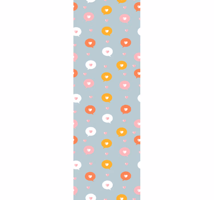 Papel tapiz círculos patrón de lunares florales - TenVinilo