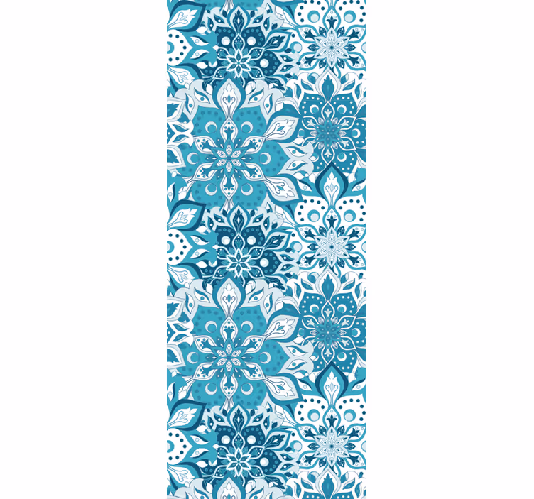 Papel tapiz ornamental patrón de mandala floral - TenVinilo