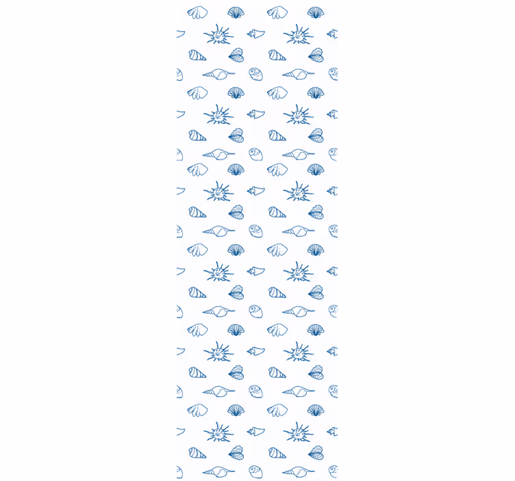 Papel tapiz peces motivo de dibujo náutico - TenVinilo