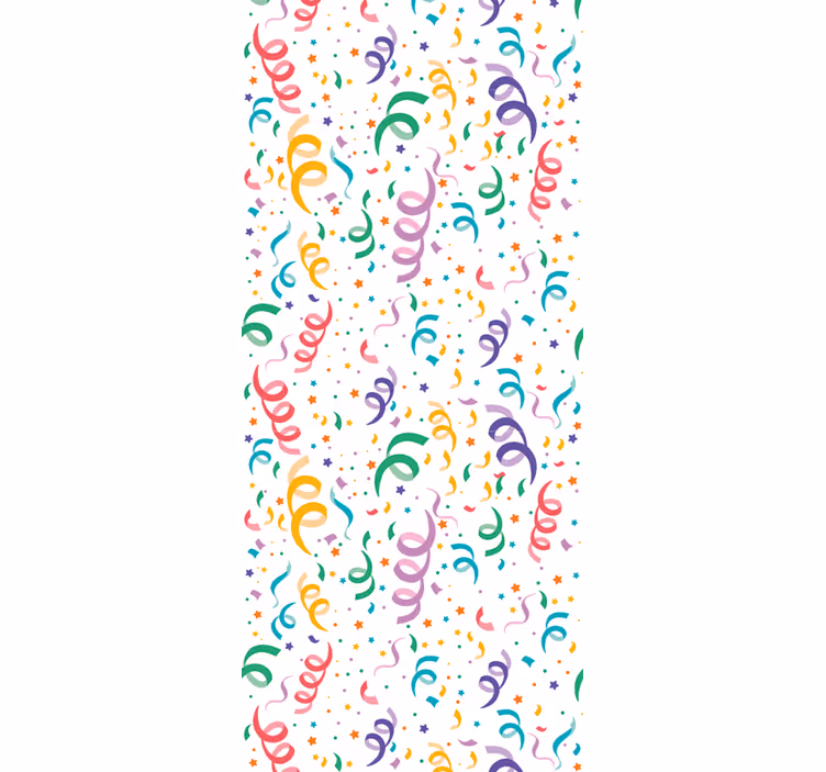 Papel tapiz bebé diseño de confeti festivo - TenVinilo