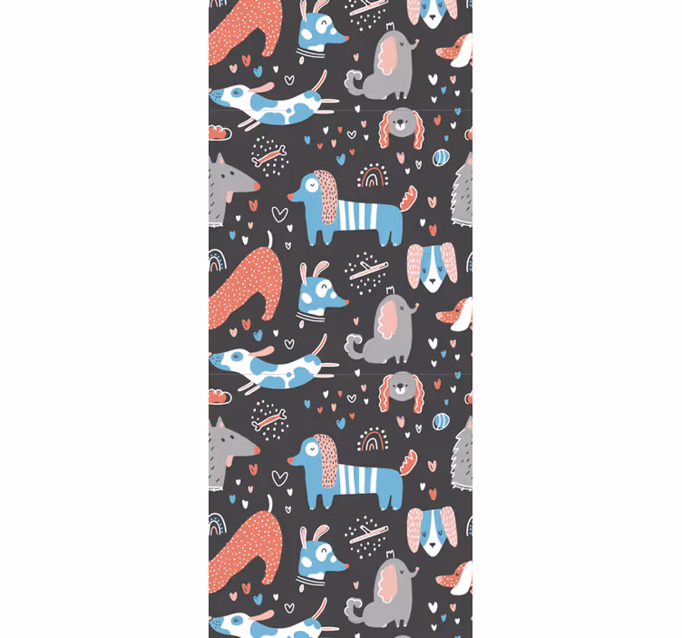 Papel tapiz animales motivos de animales juguetones - TenVinilo