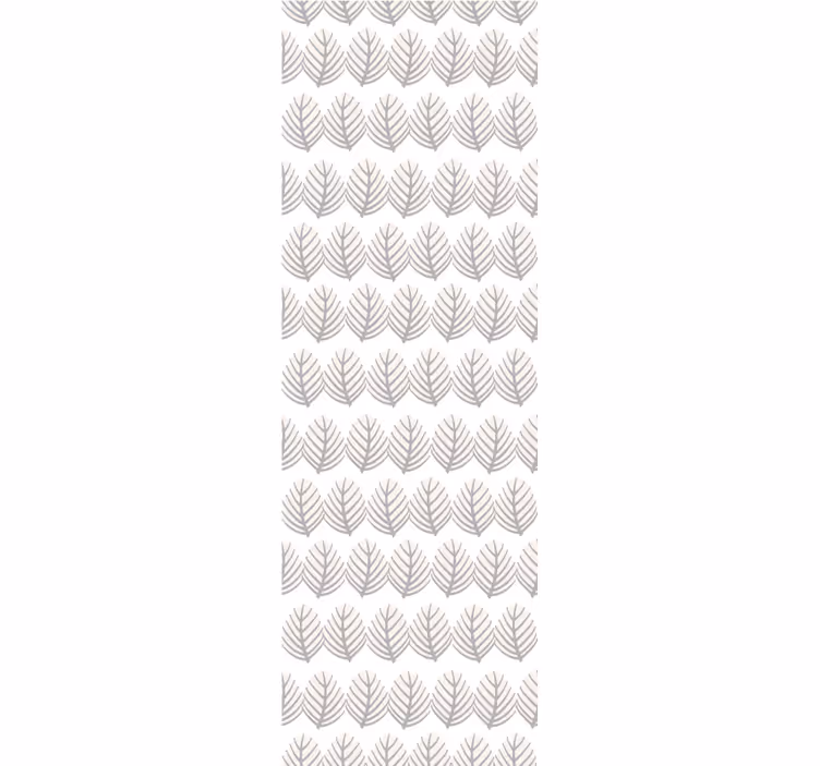 Papel tapiz hojas patrón gris simple - TenVinilo