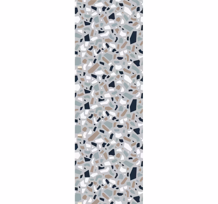 Papel tapiz textura terrazo elegante gris - TenVinilo