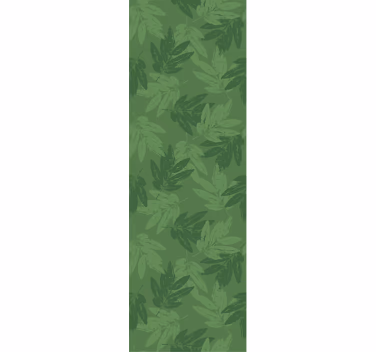 Papel pintado naturaleza Hojas verdes patrón simple - TenVinilo