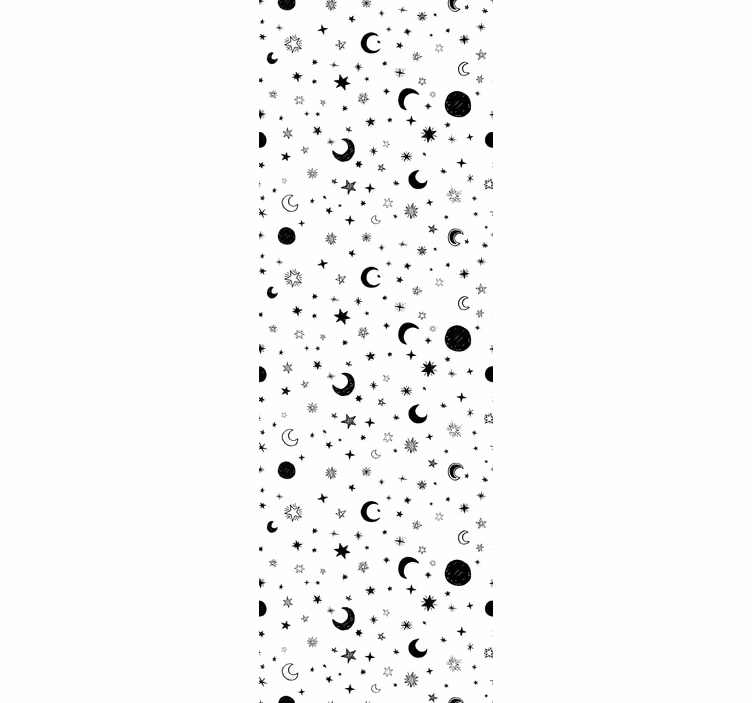 Papel pintado infantil lugar exterior con estrellas - TenVinilo