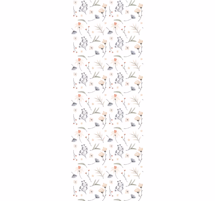 Papel tapiz flores delicado arreglo floral - TenVinilo