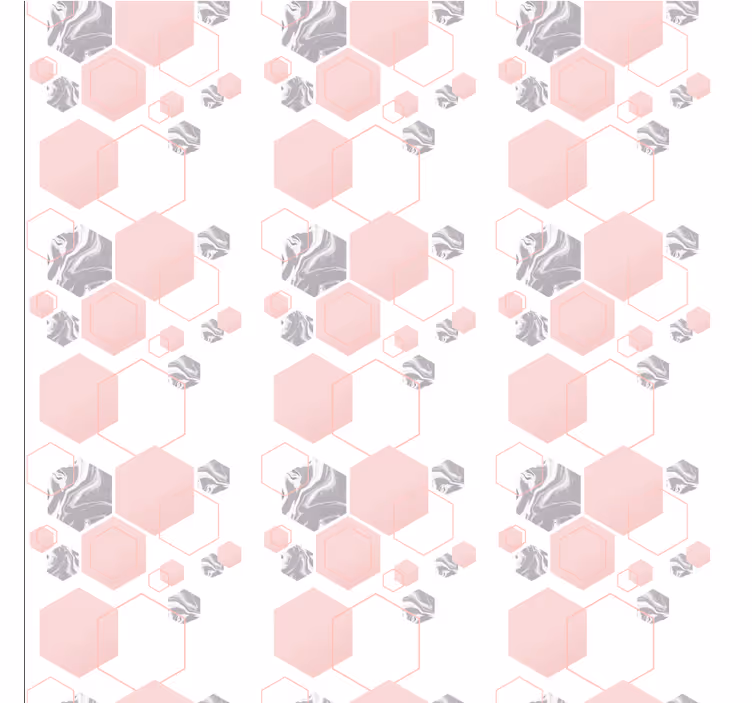 Papel pintado cuadros Patrón hexagonal abstracto geométrico - TenVinilo