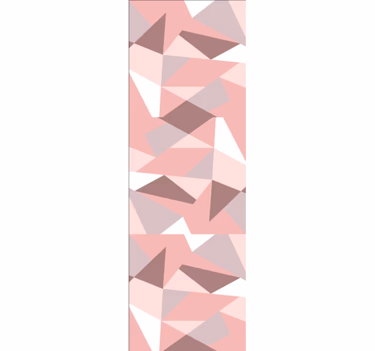 Papel pintado triangulos Patrón geométrico triángulo rosa - TenVinilo
