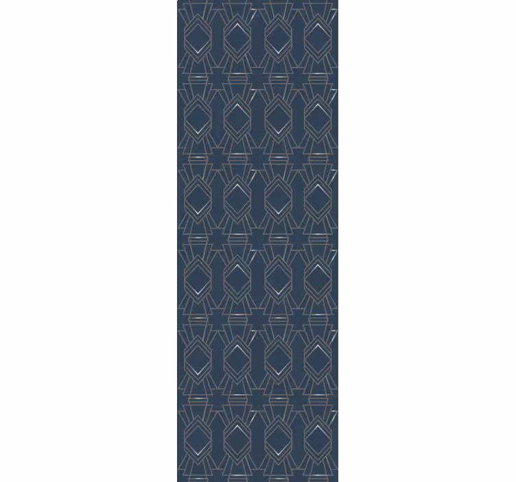 Papel pintado cuadros Estilo contemporáneo geométrico azul - TenVinilo