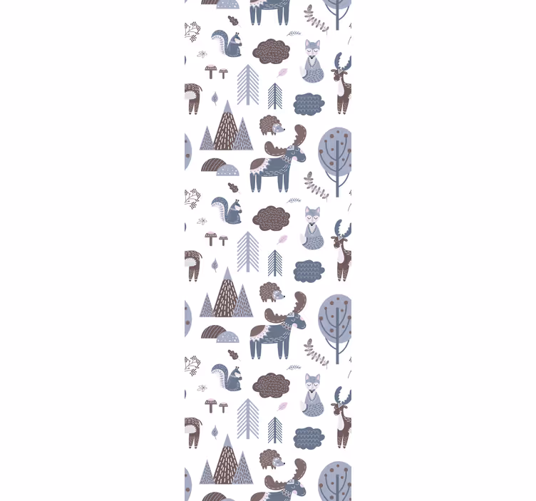 Papel pintado nórdico Animales nórdicos - TenVinilo