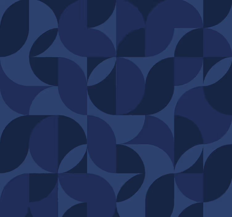 Papel tapiz navy geométrico retro - TenVinilo