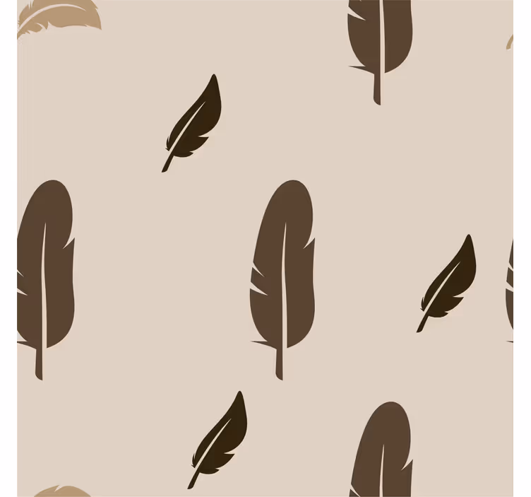 Papel dormitorio matrimonio plumas planas - TenVinilo