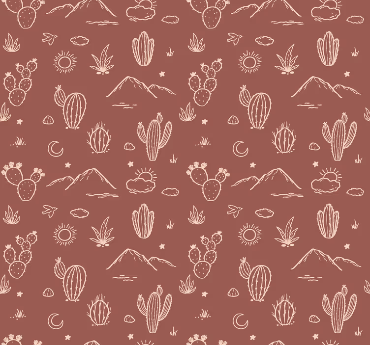 Papel tapiz terracotta paisaje de arizona - TenVinilo