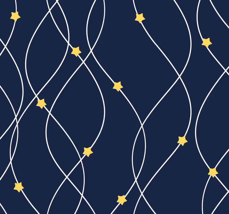 Papel tapiz estrellas decoración estrellada geométrica - TenVinilo