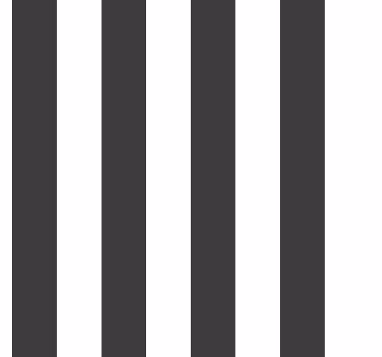 Papel tapiz rayas verticales colores blanco y negro - TenVinilo